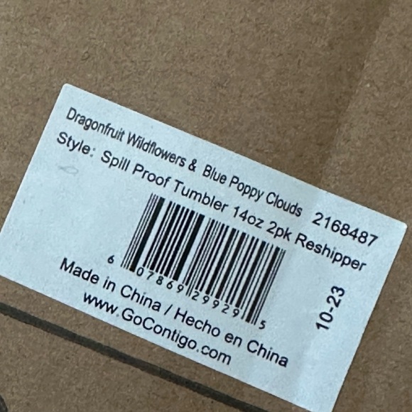 Contigo Kids Purple and Orange Spill-Proof Tumblers set of 2 - Picture 5 of 5